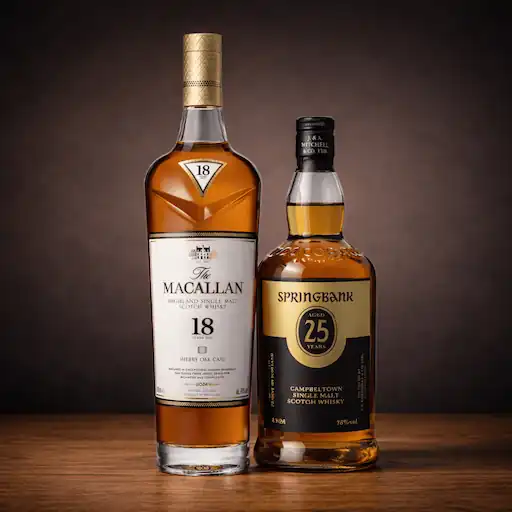 Rare and collectible whisky bottles available in European auctions and marketplace
