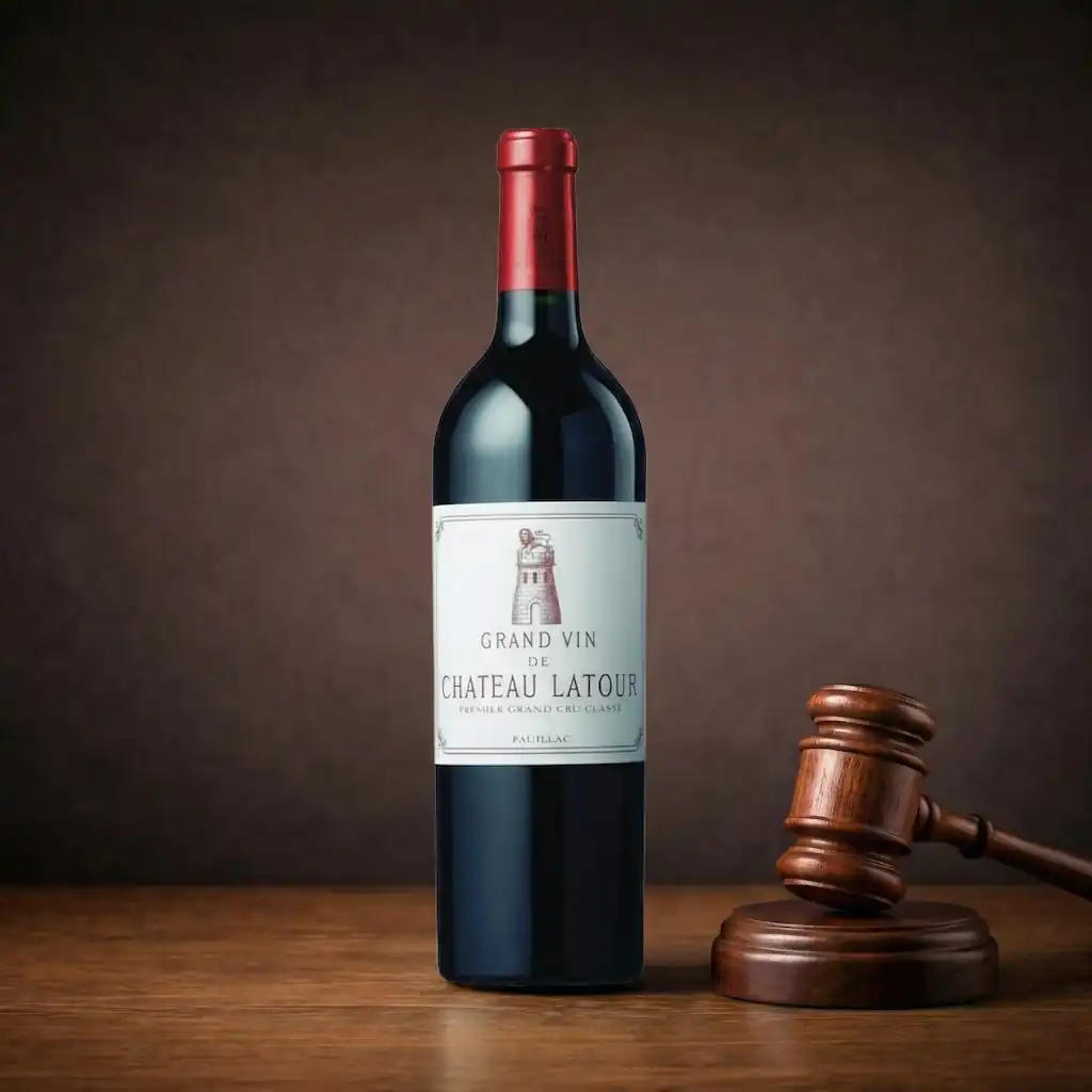 Rare fine wine bottles sold through European auctions for collectors
