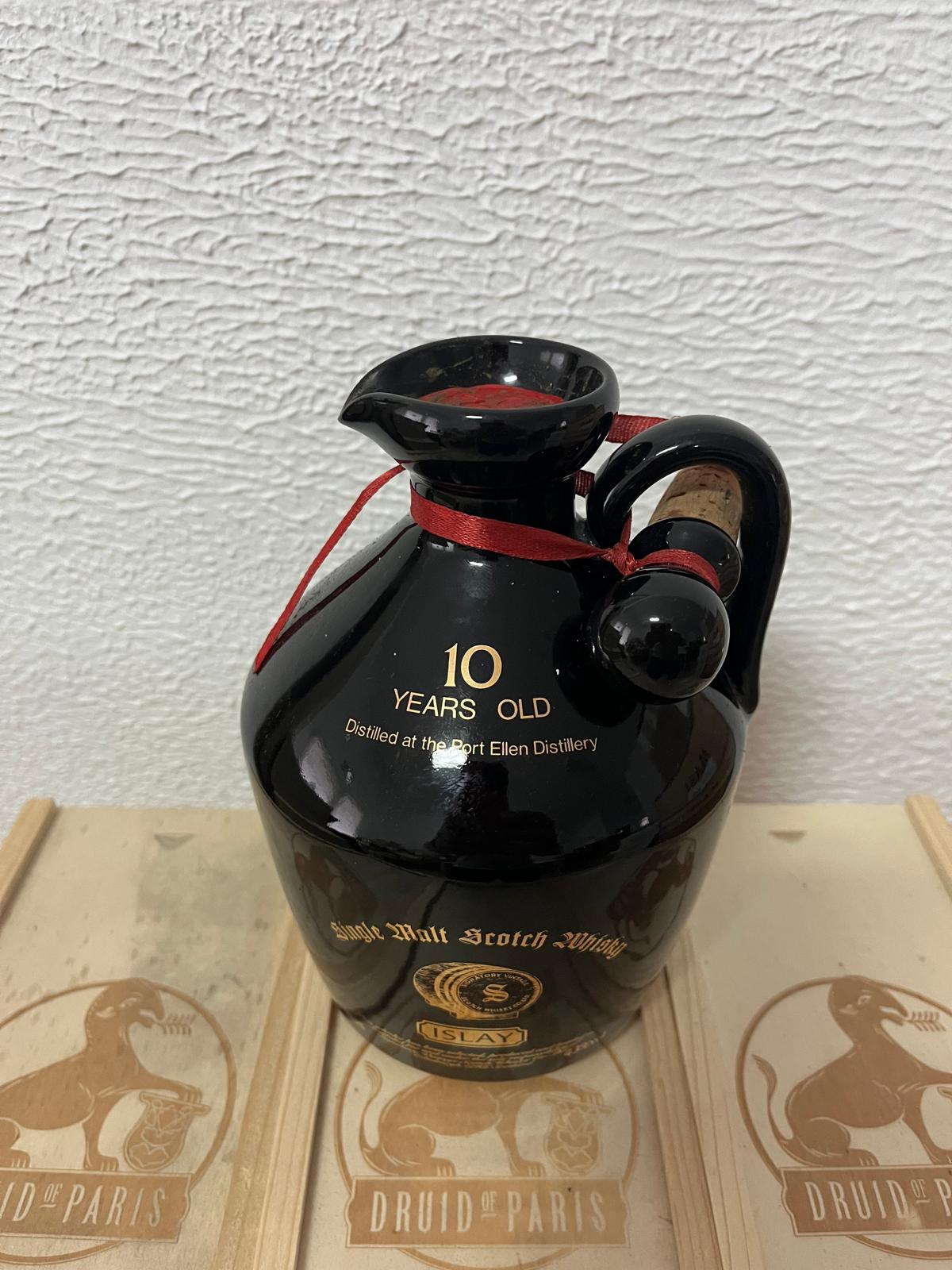 Port Ellen 10 Year Old Signatory Ceramic Flagon 70cl. 43%
